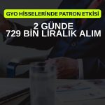 Patron rekora yaklaşan hisselerde üst üste 2 gün alım yaptı!