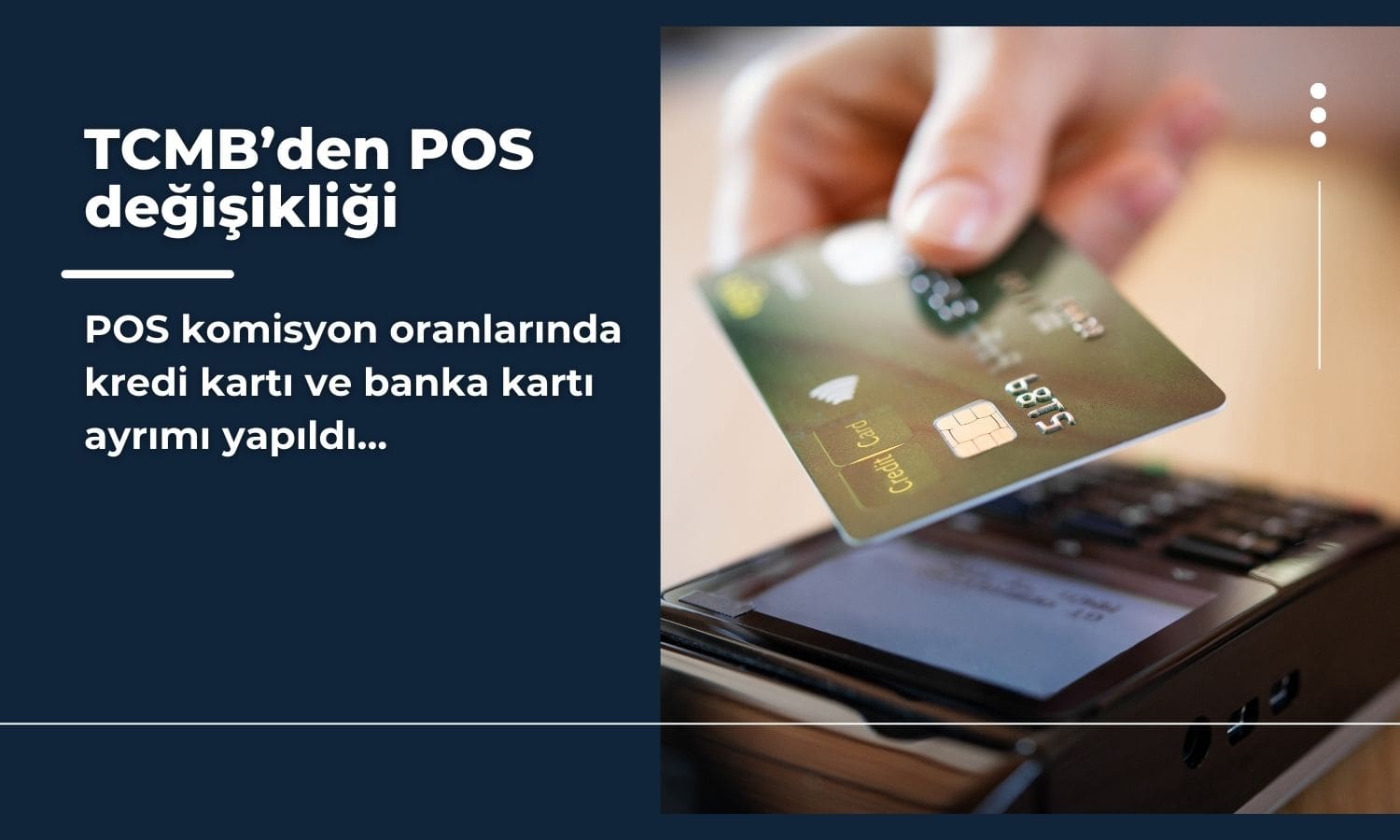 TCMB POS komisyon oranı uygulamasında değişikliğe gitti