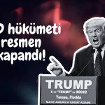 ABD hükümeti partizan çekişmelerle resmen kapandı