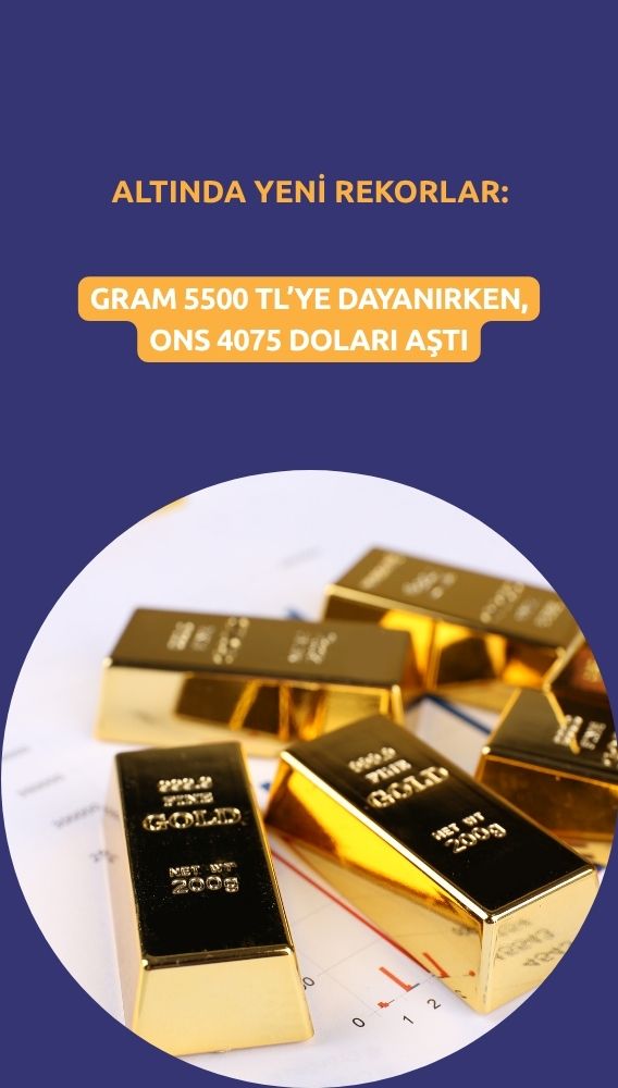 Gram 5500 TL'ye ilerliyor: Altın haftaya rekorla başladı