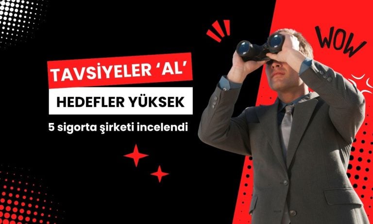 Beş sigorta şirketinde tavsiye AL, hedef fiyatlar yüksek