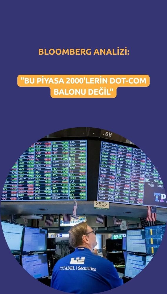 Bloomberg: ABD borsası dot-com balonuna benzemiyor