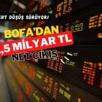 Borsada düşüş sertleşirken, BofA’dan 1,5 milyardan fazla satış