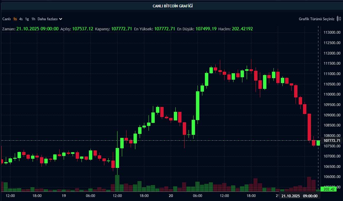 BTC fiyat grafiği BTC fiyat grafiği