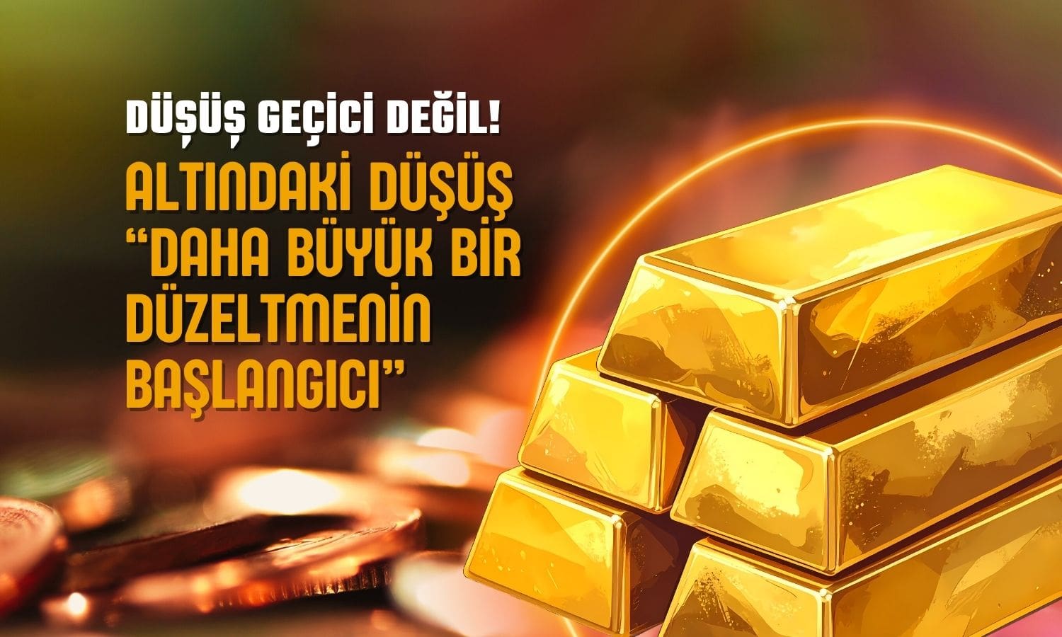 Çarpıcı altın yorumu: Daha büyük bir düzeltmenin başlangıcı