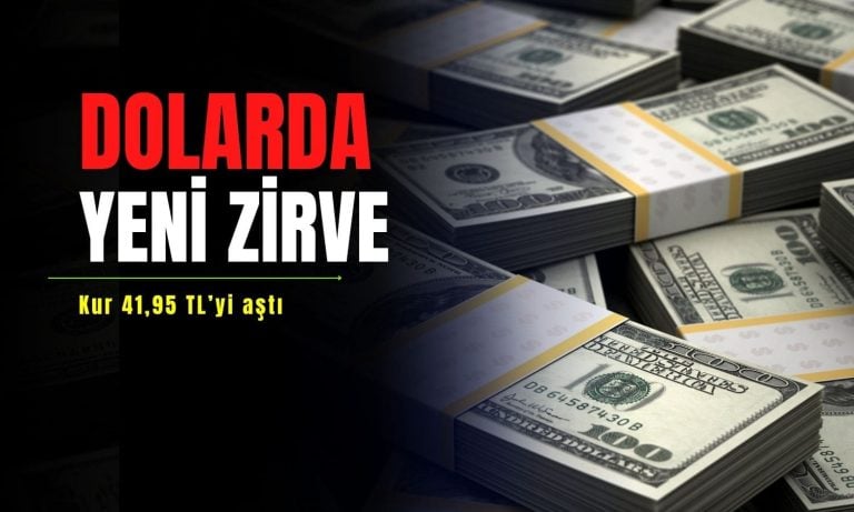 Dolar 42 TL’ye dayandı: Yeni zirve 41,95 TL