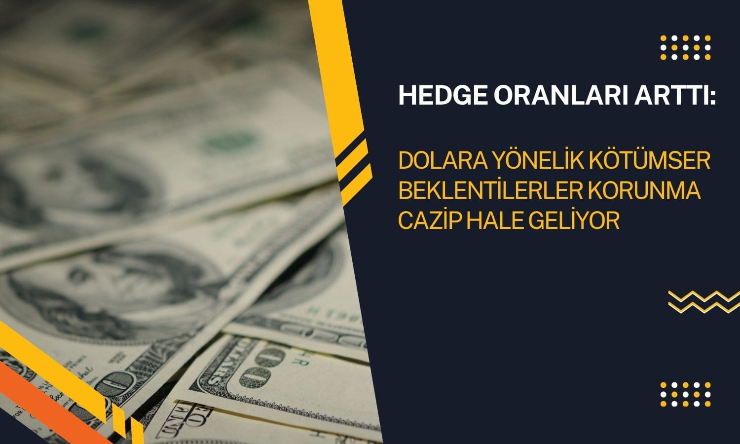 Dolara yönelik kötümser beklentiler hedge oranlarını artırdı