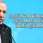 Erdoğan kiralık konut uygulaması için Ekim sonuna işaret etti