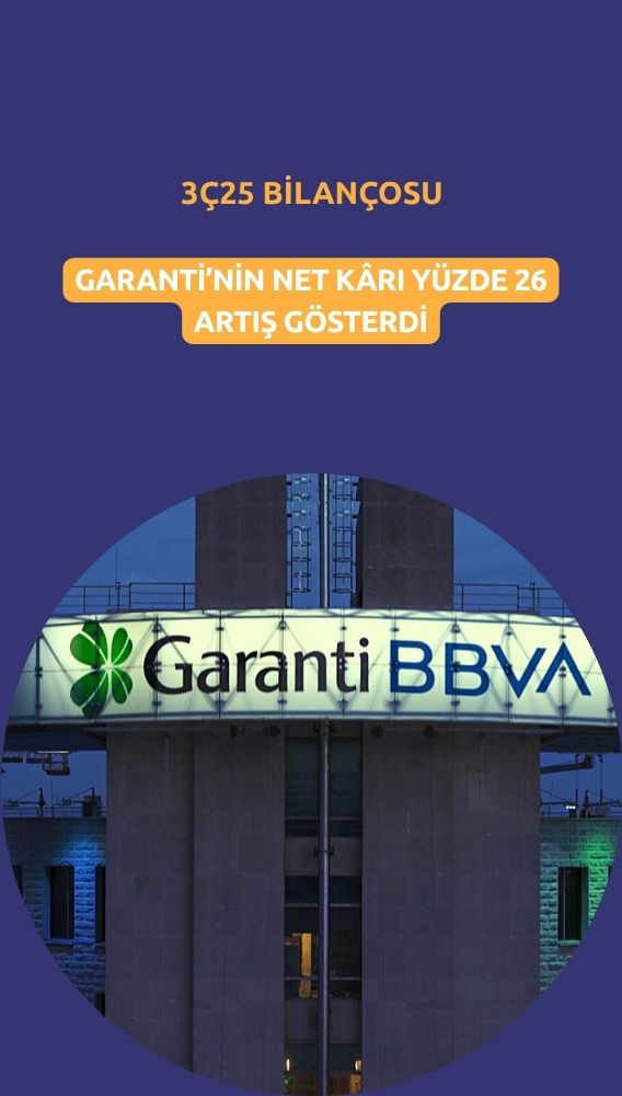 Garanti'nin (GARAN) 9 aylık net kârı yüzde 26 yükseldi