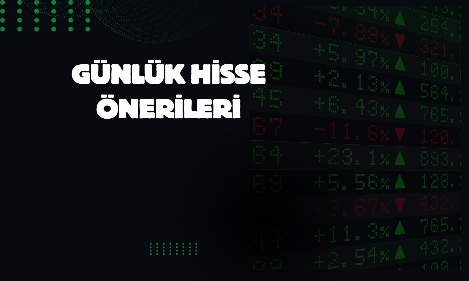 Günlük hisse önerileri: AGHOL, BIMAS ve DOHOL öne çıktı