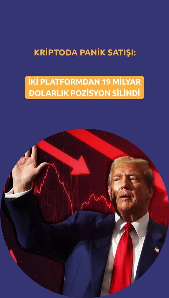 Kriptolarda tarihi çöküş: 19 milyar dolarlık pozisyon silindi