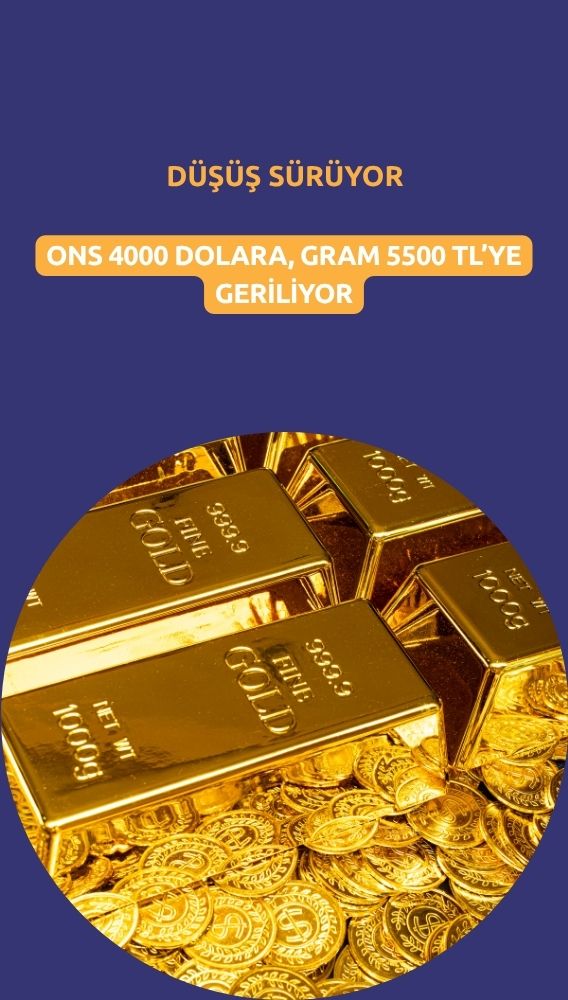 Altın fiyatı geriliyor: Ons 4000 dolar sınırına iniyor