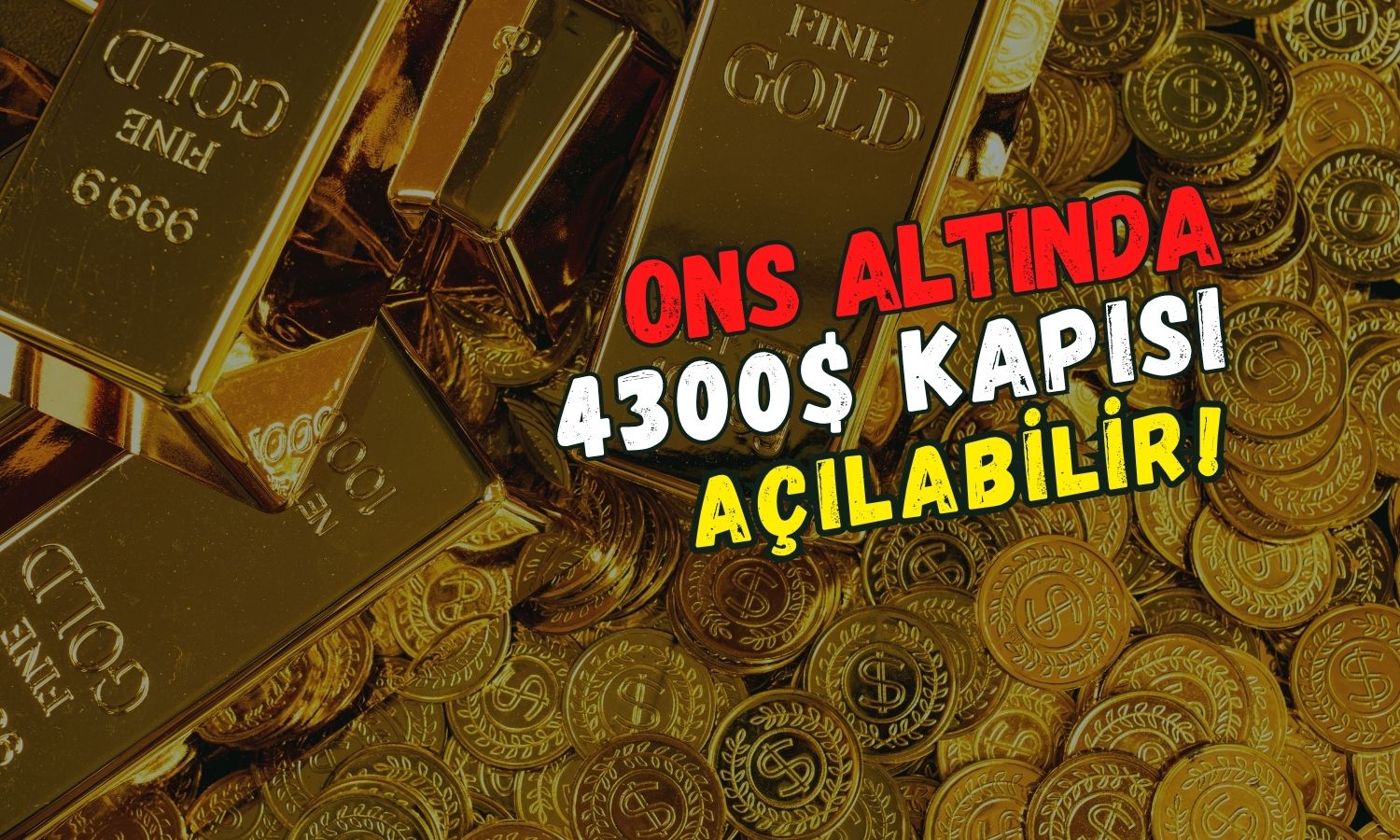 Ons altında yükseliş sürüyor: Ancak zorlu dirence yaklaştı
