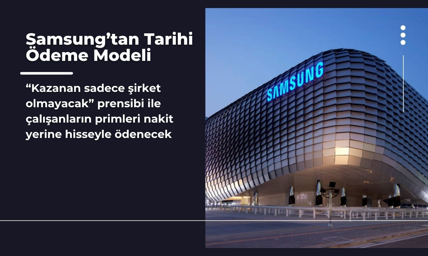 Samsung hissesi artarsa maaş da artacak: Yeni prim modeli