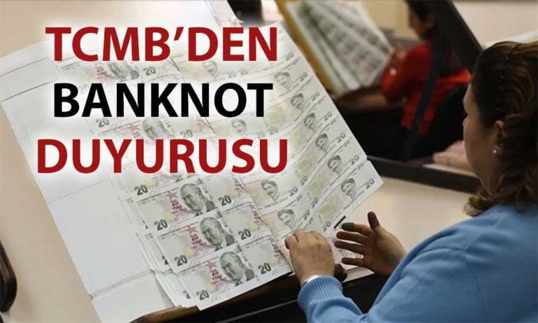 TCMB’den banknot açıklaması: Yeni 20 TL’ler dolaşıma giriyor