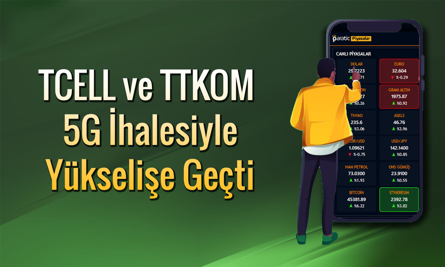 TTKOM ve TCELL 5G ihalesiyle borsadan pozitif ayrışıyor