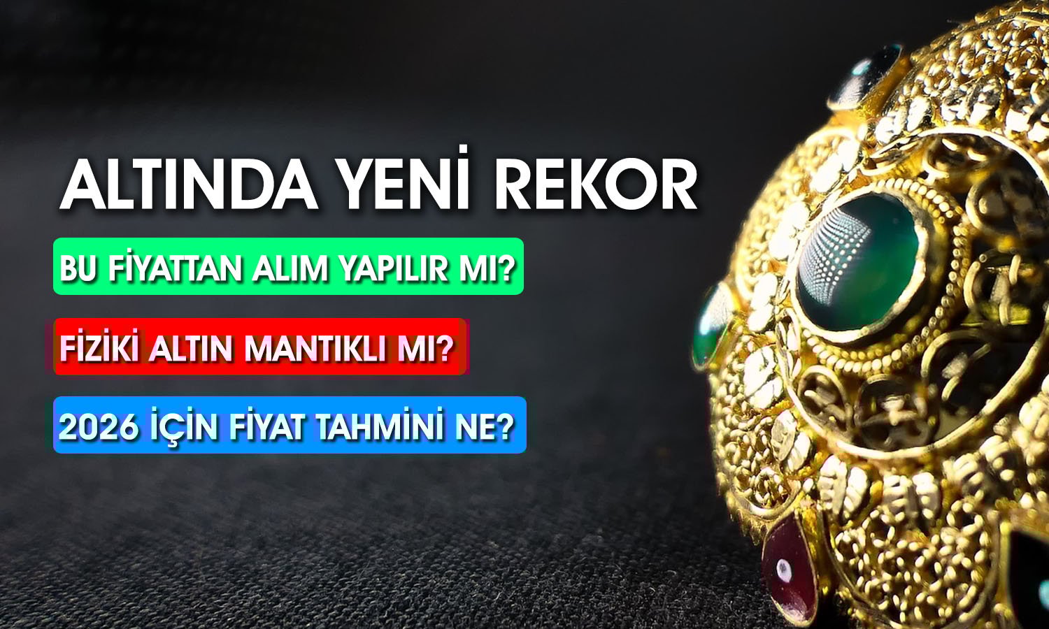Uzman altın için konuştu: Üzülmeyin alım fırsatı verecek