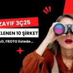 Zayıf 3Ç25 beklentisi olan 10 şirket: THYAO, FROTO listede