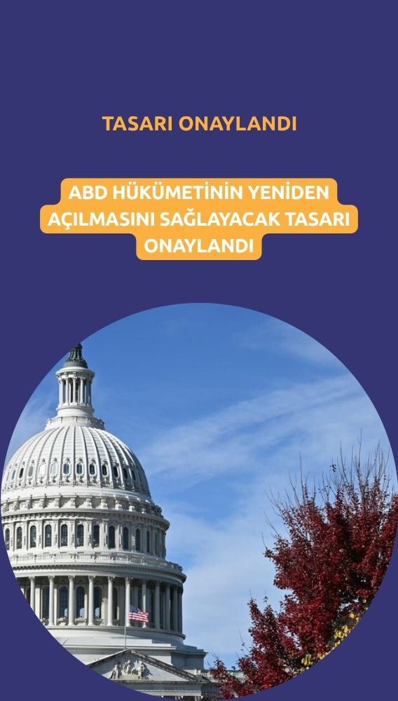 ABD Senatosu hükümetin yeniden açılması için tasarıyı onayladı