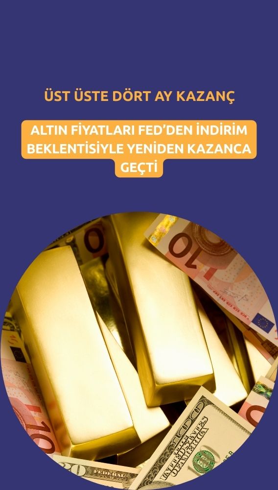 Altın üst üste dördüncü ayını kazançla kapatmaya hazırlanıyor