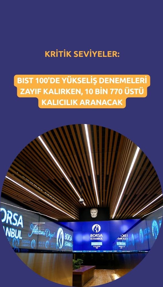 BIST 100'de yükseliş denemeleri zayıf kalıyor