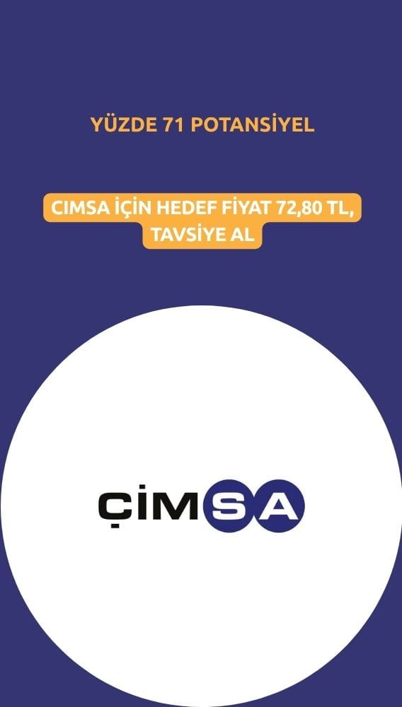 Yüzde 71 potansiyel: CIMSA için hedef fiyat belirlendi
