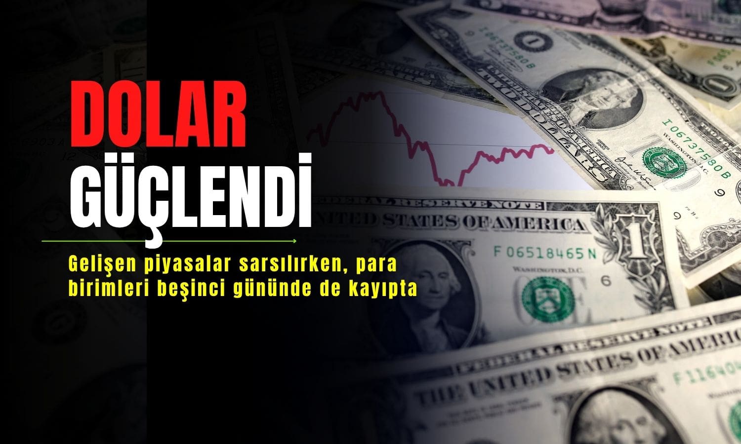 Dolar güçlenirken, gelişen ülke para birimleri geriliyor