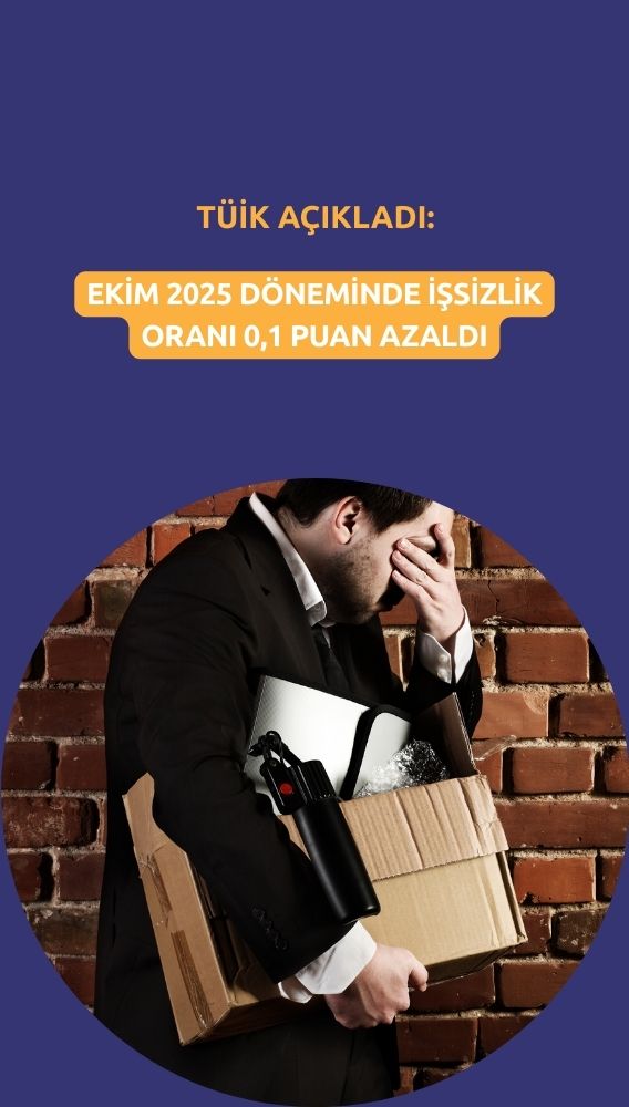 Ekim'de işsizlik oranında 0,1 puanlık düşüş gerçekleşti