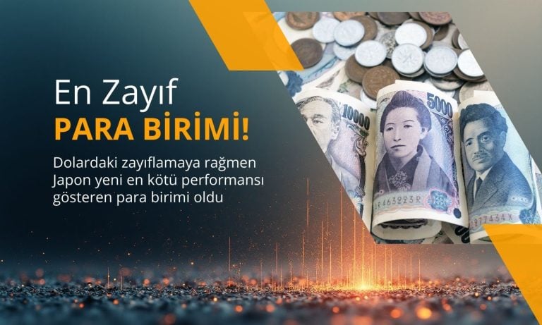 Japon yeni dolar karşısında en zayıf para birimi oldu