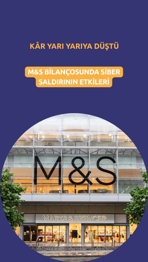 Siber saldırı Marks & Spencer kârını yarıya indirdi