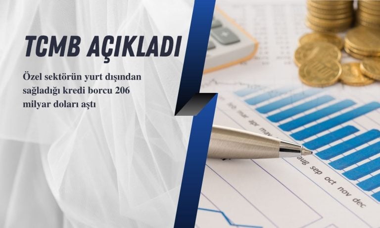 Özel sektörün yurt dışı kredi borcu 206 milyar doları aştı