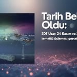 SDT Uzay (SDTTR) temettü dağıtım tarihlerini belirledi