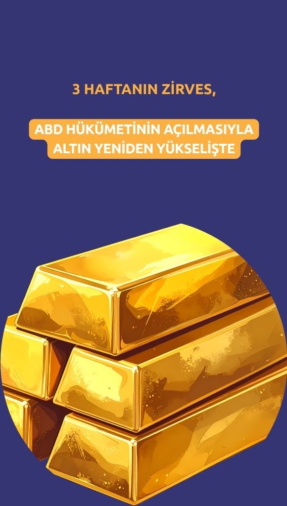 Trump'ın hükümeti açacak imzayı atmasıyla altın yükselişte