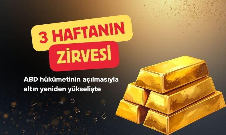 Trump’ın hükümeti açacak imzayı atmasıyla altın yükselişte