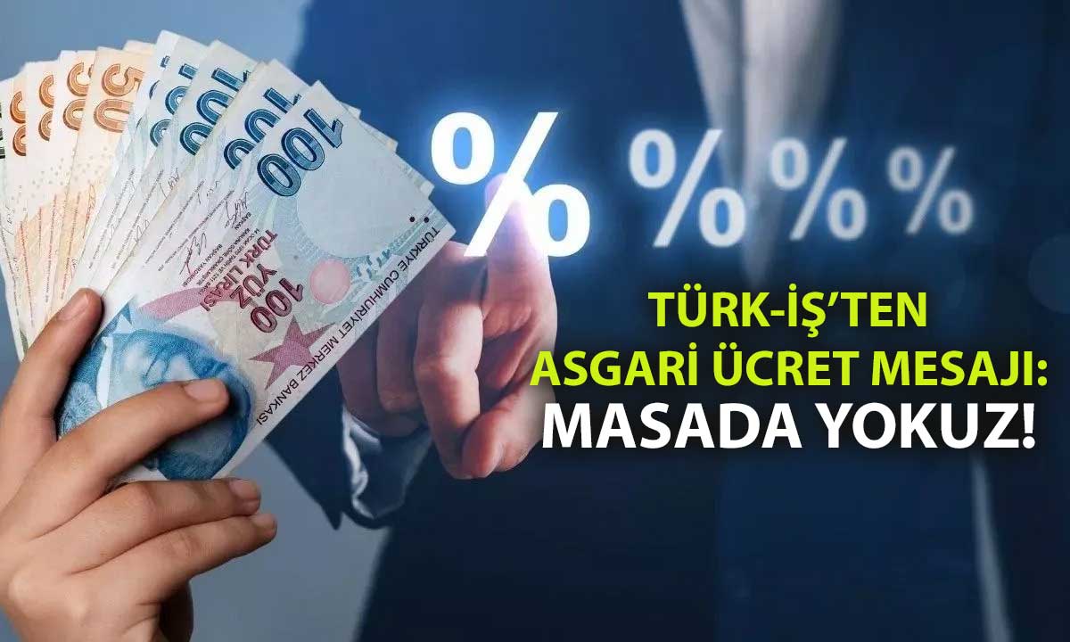 Türk-İş asgari ücret görüşmelerinde yer almama kararını açıkladı