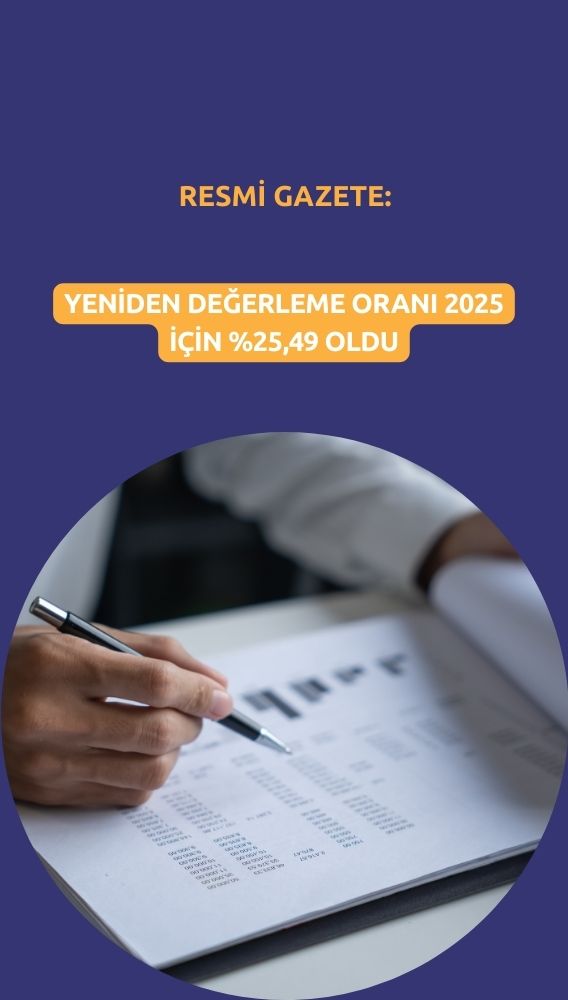 Yeniden değerleme oranı yüzde 25,49 olarak belirlendi