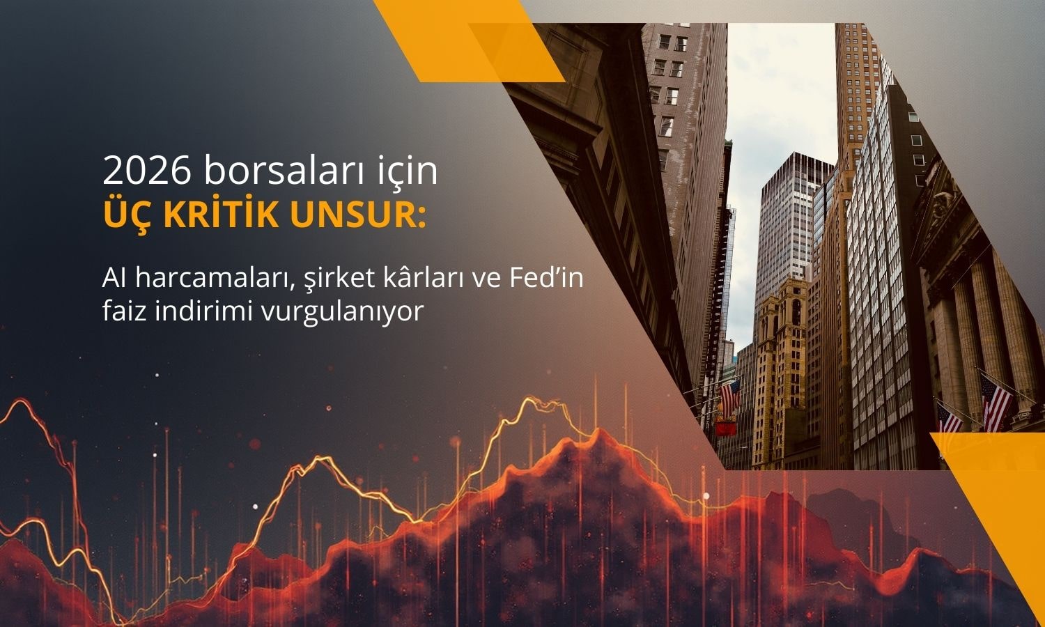 2026 borsaları için üç kritik unsur: AI harcamaları, kârlar ve Fed indirimi