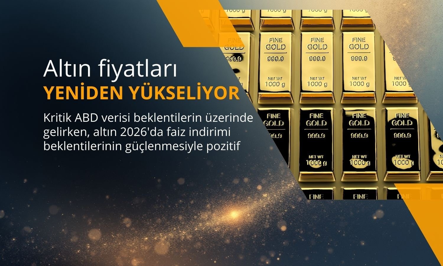 Altın, ABD’nin kritik istihdam verisiyle yükselişe geçti