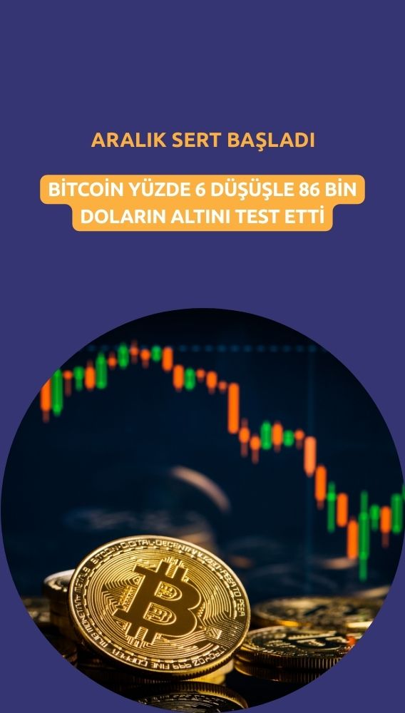 Bitcoin 86 bin doların altına çakıldı: Aralık sert başladı