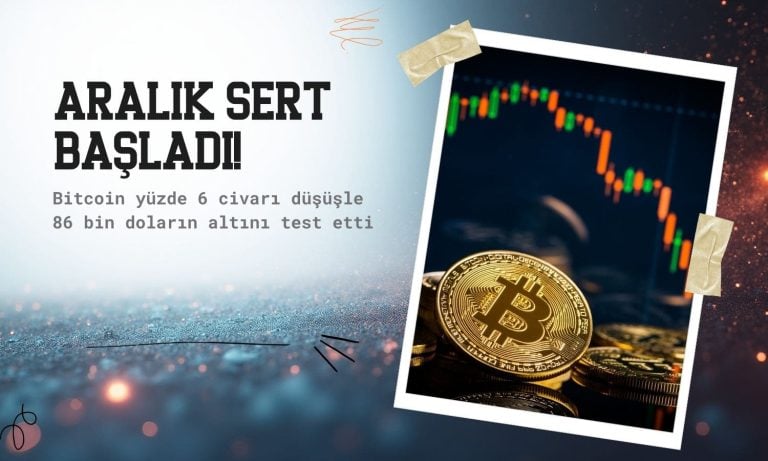 Bitcoin 86 bin doların altına çakıldı: Aralık sert başladı