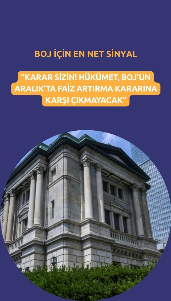 Japonya'dan BOJ mesajı: Karar sizin, hükümet engel olmayacak