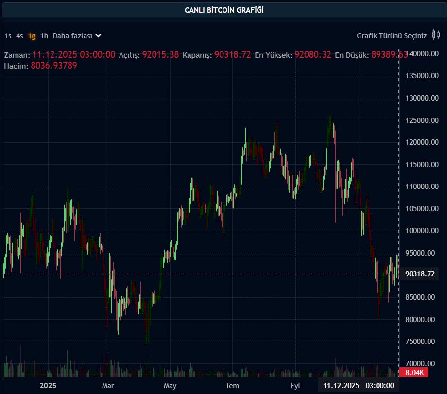BTC fiyat grafiği BTC fiyat grafiği