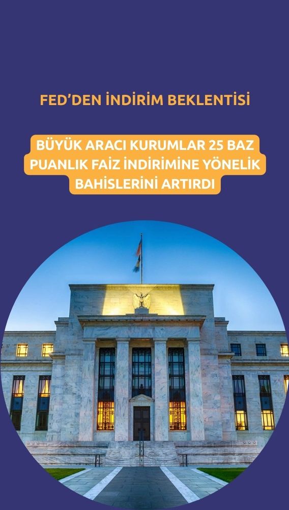 Aracı kurumlar Aralık'ta Fed'den faiz indirimi beklentisini artırdı