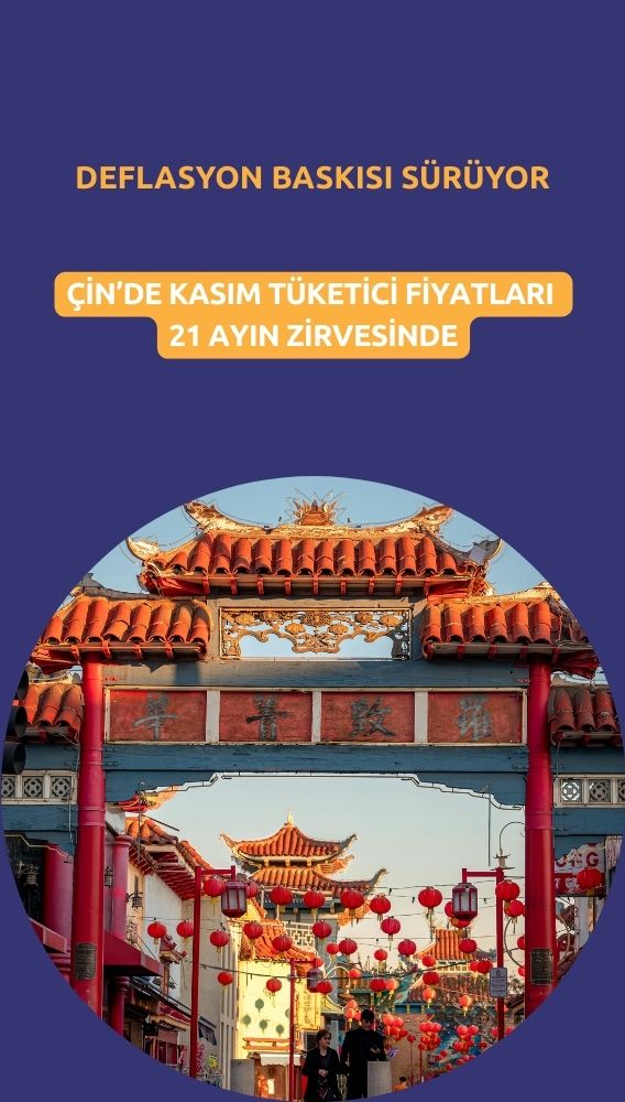 Çin'de enflasyon 21 ayın zirvesinde, deflasyon baskısı sürüyor