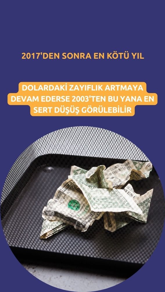 Dolar 2017'den bu yana en kötü yılına gidiyor