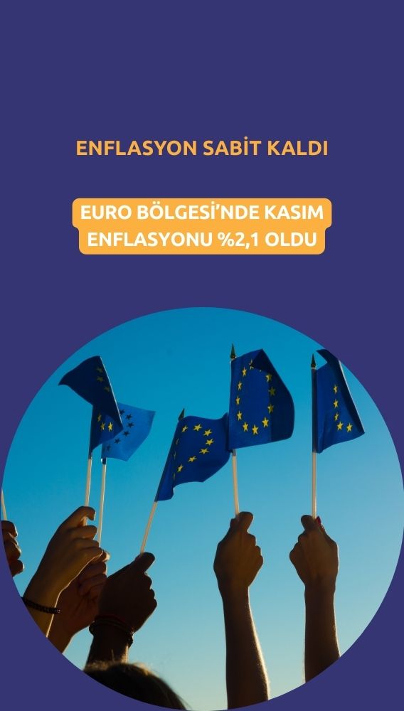 Euro Bölgesi enflasyonu Kasım'da yüzde 2,1'de sabit kaldı