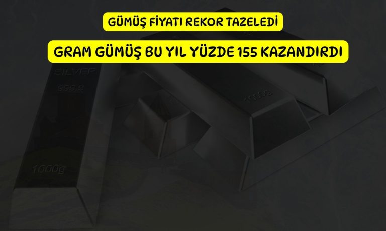 Gümüş rekor seviyede: Gram getirisi yüzde 155’e ulaştı