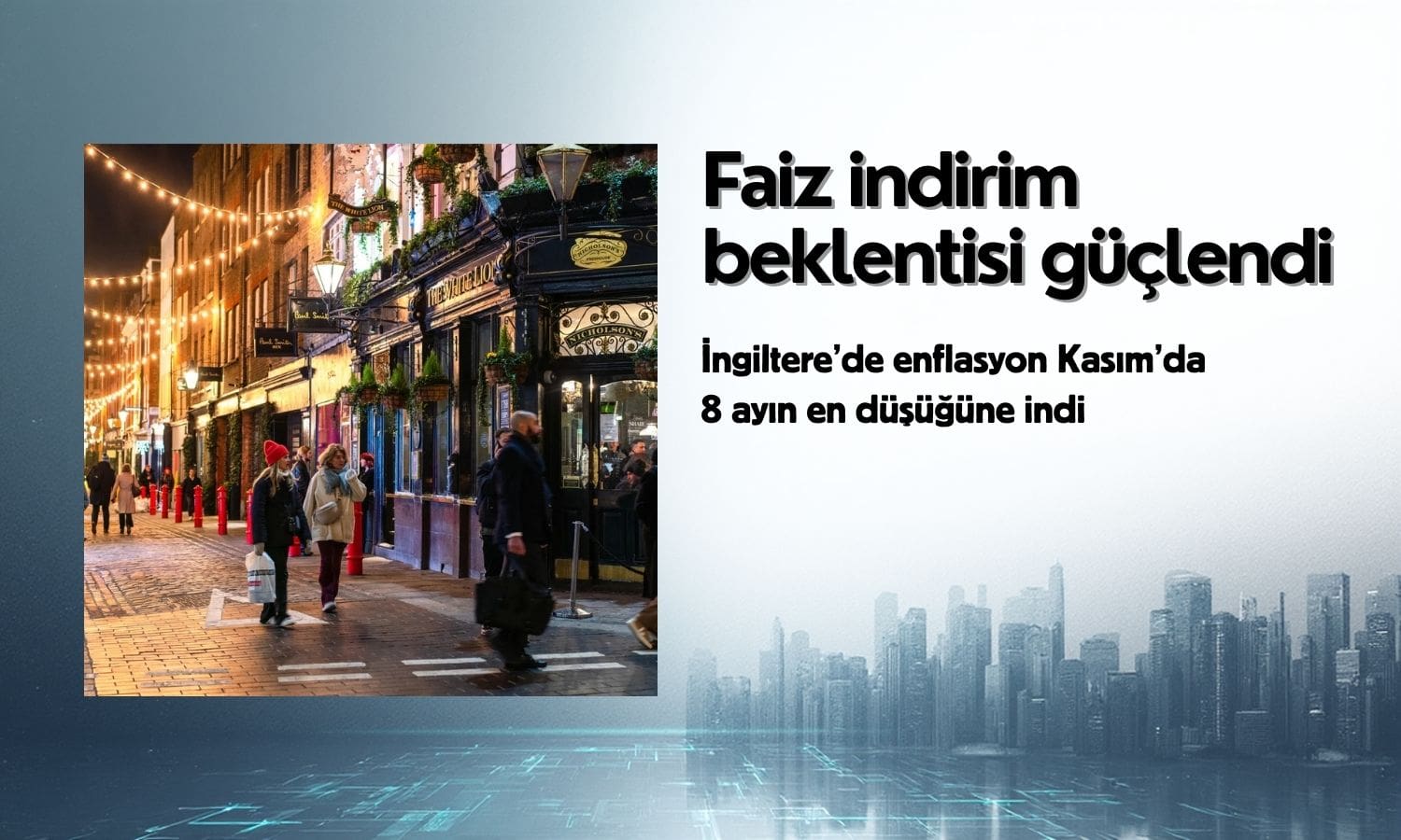 İngiltere’de enflasyon 8 ayın en düşük seviyesine indi
