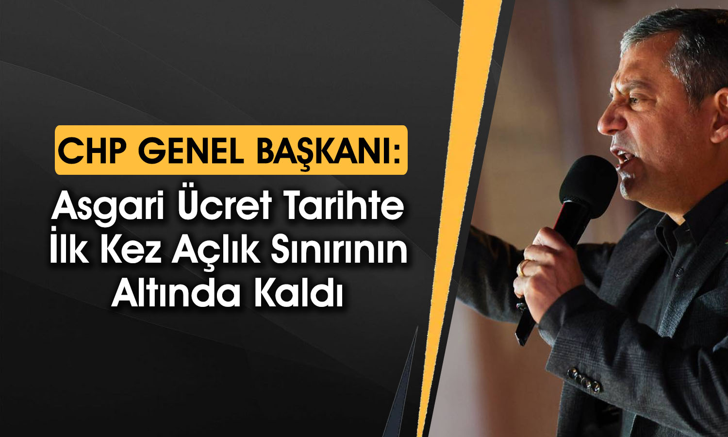 Özgür Özel: Asgari ücret kabul edilemez, 2026 sefalet yılı olacak
