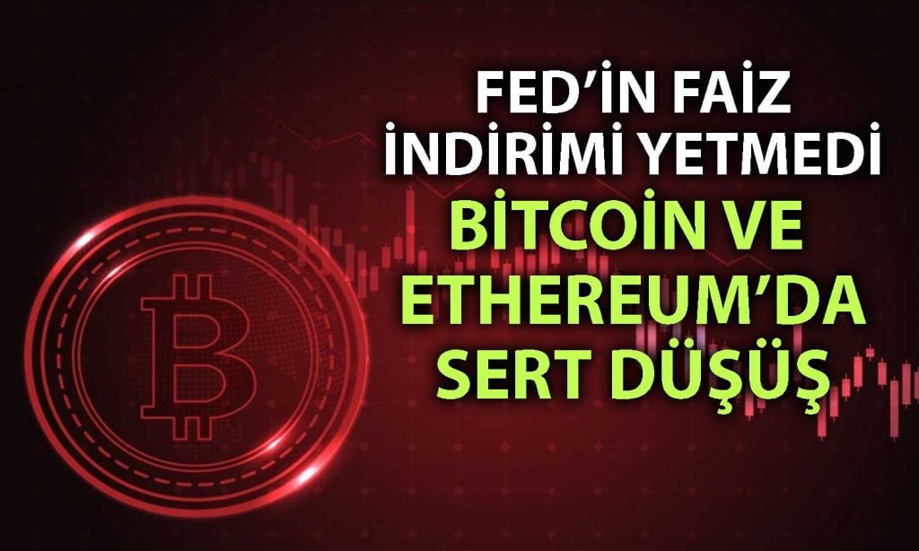 Riskten kaçış kriptoları vurdu: Bitcoin ve Ethereum sert düştü